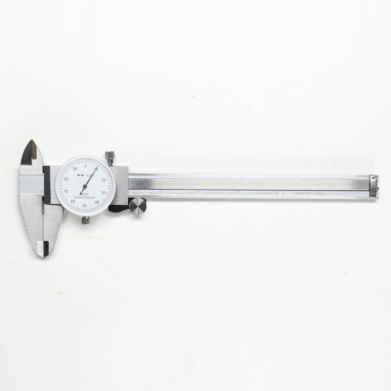 TEXALAN (R) 0-6" 4 Way Dial Caliper .001" Shock Proof Imperial Carbon Steel - Image 2